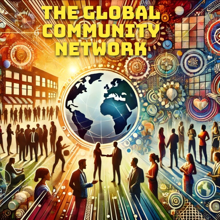The Global community network background